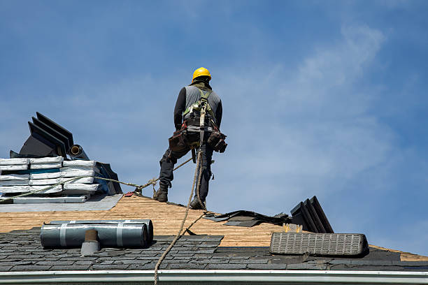 Professional Flat Roof Repair technician working in Washburn, WI